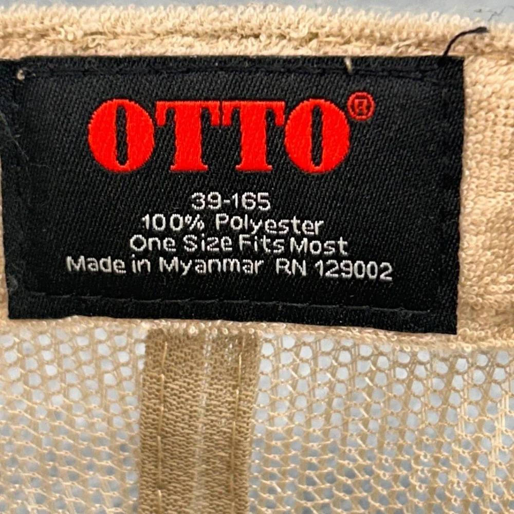 Nigel's Bananas Mens Tan OTTO Trucker Hat Mesh Snapback Rope Cap OSFM